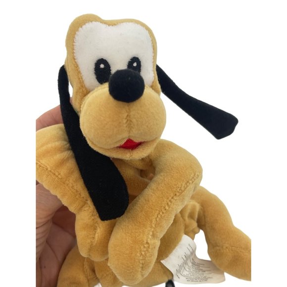 0666A- Disney Pluto Mini Beanbag Plush Toy Vintage 1990s 7” long - Picture 15 of 17